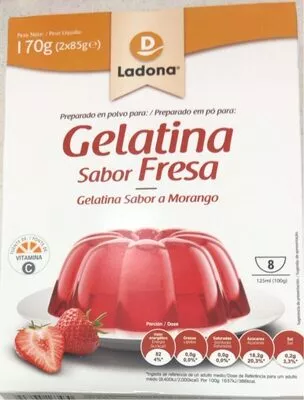 Gelatina sabor fresa ladona , code 5607135163430