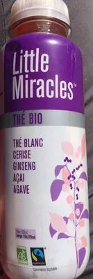 Thé blanc cerise- acai- ginseng- agave Little Miracles 330 ml e, code 5708190025036