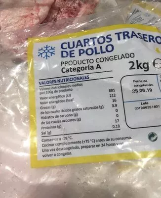 Cuartos traseros de pollo  , code 5789000079302