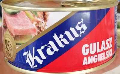 Gulasz angielski 95 % mięsa Krakus, Animex Foods 300 g, code 5900244010030