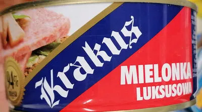 Mielonka luksusowa 94 % mięsa Krakus, Animex Foods 300 g, code 5900244010047