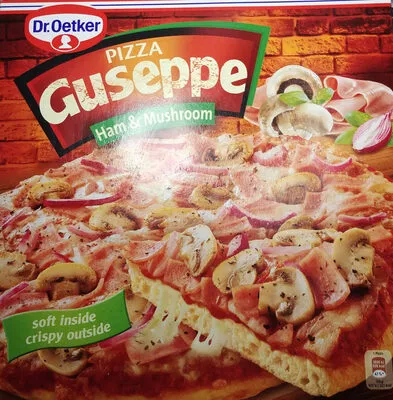 Pizza Guseppe z szynką i pieczarkami głęboko mrożona Dr. Peter 425 g, code 5900437005133