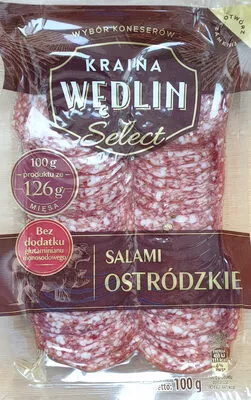 Salami ostródzkie Kraina Wędlin 100 g, code 5900567010823