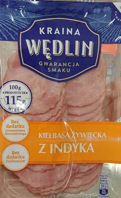 Kiełbasa Żywiecka z indyka Kraina Wędlin 90 g, code 5900567012001