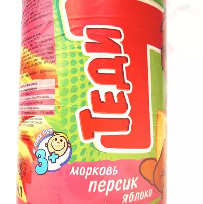 Теди морковь, персик, яблоко. Kubus 900 ml, code 5901067455077