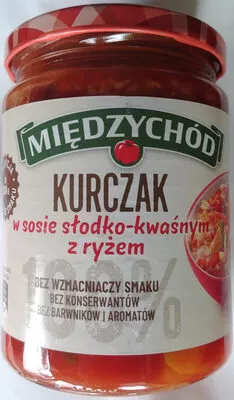 Kurczak w sosie słodko-kwaśnym z ryżem Międzychód 500 g, code 5901619151549