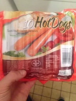 10 Hot-Dog Sans marque 350 g, code 5901869009867