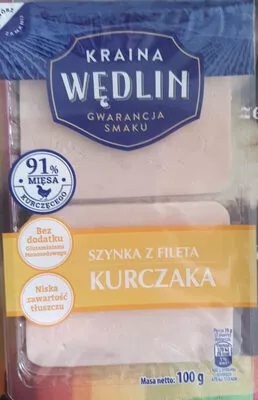 Szynka z fileta kurczaka Kraina wędlin, Biedronka 10 g, code 5902659894540