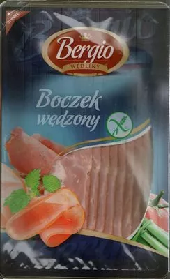 Boczek wędzony, plastry Bergio, Pekpol 100g, code 5903195007333