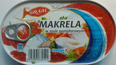 Makrela w sosie pomidorowym. Graal 170 g, code 5903895630541