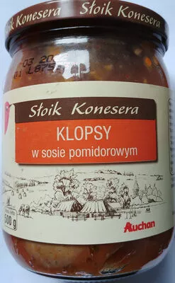 Klopsy w sosie pomidorowym Słoik konesera, Auchan 500 g, code 5904215135166