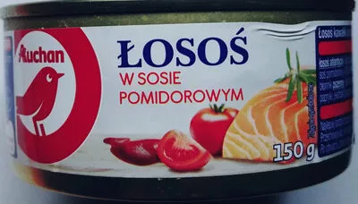 Łosoś w sosie pomidorowym Auchan 150 g, code 5904215137375