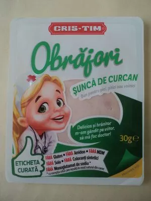 Obrăjori Șunca de curcan CrisTim 30 g,, code 5941265023432