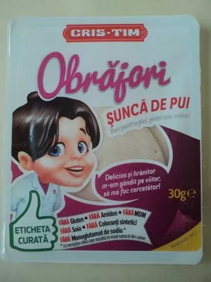 Obrăjori Șunca de pui CrisTim 30 g, code 5941265023456