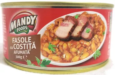 Fasole cu costiță afumată Mandy Foods 300 g, code 5941334000111