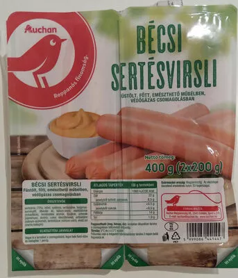 Bécsi sertésvirsli Auchan 400 g, code 5999086441447