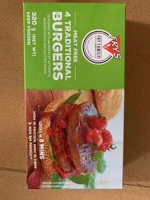 Frys Vegetarian traditional burgers Fry's 320g, code 6005207000321