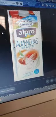 Bebida de almendras sin azucar Alpro, Asturiana , code 63250732