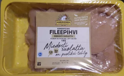 Kananpojan fileepihvi, miedosti suolattu Kariniemen 1 kg, code 6409100023775