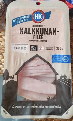 Kalkkunanfilee Ohuen Ohut HK 300 g, code 6409100045111