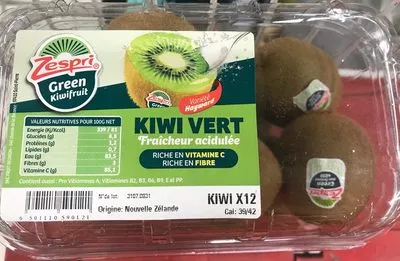 Kiwi vert Zespri 12 unités, code 6501110590121