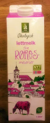 Økologisk lettmelk fra Rørosmeieriet Änglamark, Coop, Tine, Rørosmeieriet 1 l, code 7025110118769