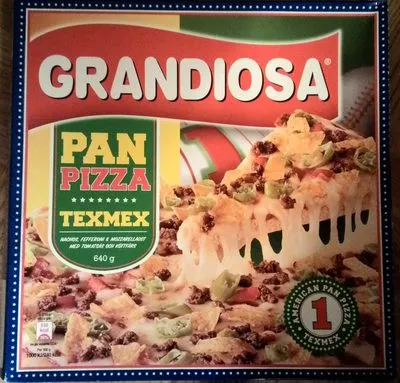 Grandiosa Pan Pizza Texmex Grandiosa, Procordia Food 640 g, code 7039010065139