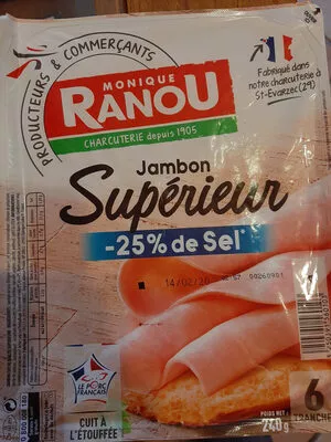 jambon Supérieur  _25% de sel Monique Ranou 240 kg., code 71568584