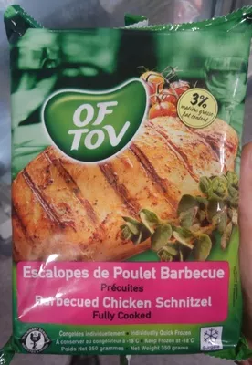 Escalopes de Poulet Barbecue Of Tov, sans conservateurs ajoutés 350 g, code 7290000156439