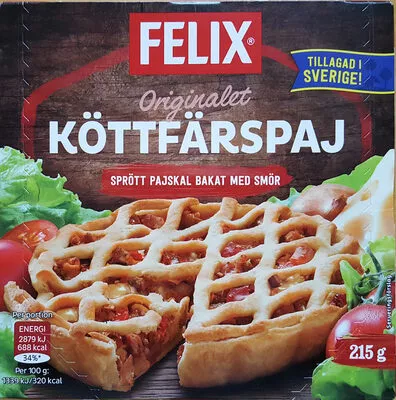 Köttfärspaj Felix, Orkla 215 g, code 7310240079579