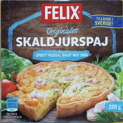 Skaldjurspaj Felix, Orkla 220 g, code 7310240079609