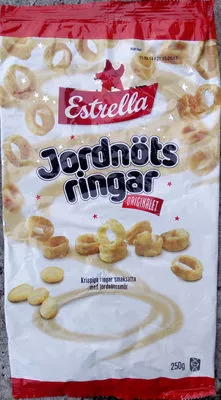 Estrella Jordnötsringar Originalet Estrella 250 g, code 7310532110553