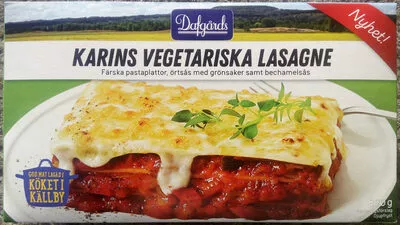 Dafgårds Karins Vegetariska Lasagne Dafgårds, Gunnar Dafgård 390 g, code 7310960039815