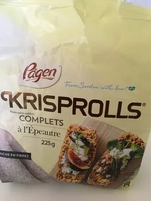 Krisprolls complets à l'epeautre Pagen 225 g, code 7311070031607