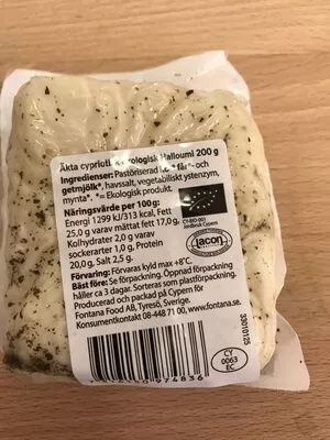 Ekologisk Halloumi Fontana 200g, code 7316150974836