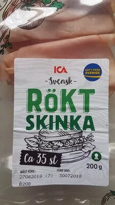 Rökt skinka Ica , code 7318690039785