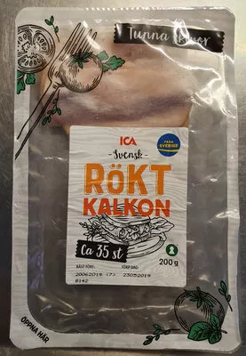 Rökt kalkon ICA 200g, code 7318690039808