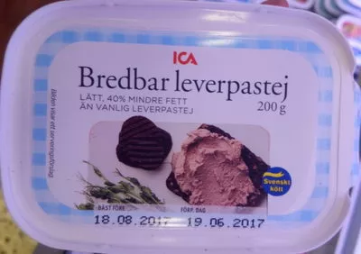 Bredbar leverpastej Ica 200 g, code 7318690115083