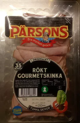 Pärsons Rökt Gourmetskinka Pärsons, HKScan 200 g, code 7330797088794