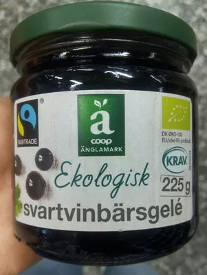 Svartvinbärsgelé Coop, Änglamark 225 g, code 7340011471868