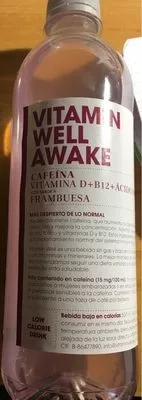 Awake bebida refrescante vitaminada sabor frambuesa Vitamin Well , code 7350042715206