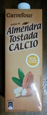 Bebida de almendra tostada calcio Carrefour 1 L, code 7471718078873