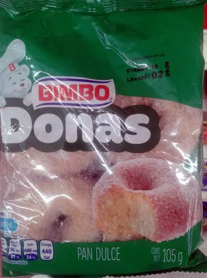 Donas Bimbo, Bimbo S.A. de C.V. 105 g, code 7501000112500