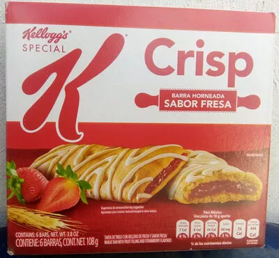 Crisp - Barra horneada sabor fresa Kellogg's,  Special K 108 grs, code 7501008070932