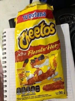 Cheetos - xtra flamin'hot Cheetos 96, code 7501011150690