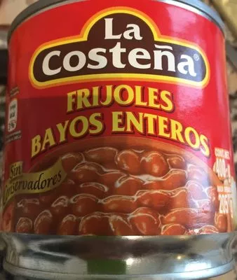 Frijoles Bayos Enteros La Costeña 400 g / 205 g égoutté, code 7501017004416