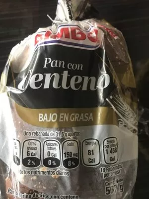 Pan con centeno bimbo , code 7501030425335