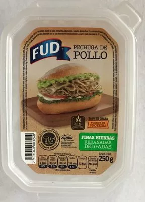 Pechuga de pollo con finas hierbas FUD FUD 250 g, code 7501040003240