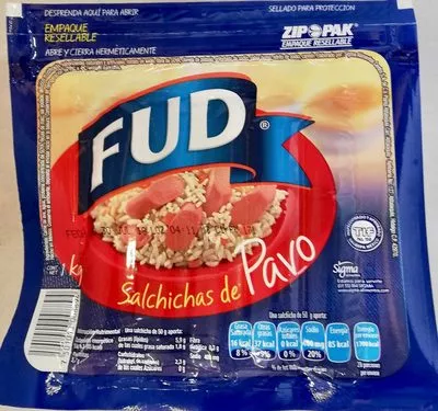 Fud Salchichas de Pavo sigma 1 kg, code 7501040008894