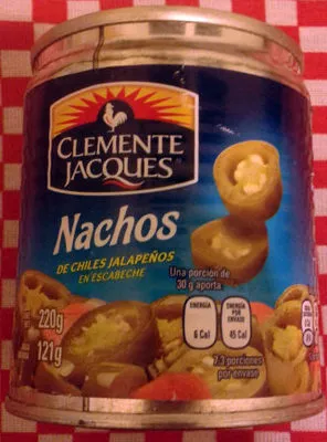 Nachos chiles jalapeños en escabeche Clemente Jacques 220 g, code 7501052476100